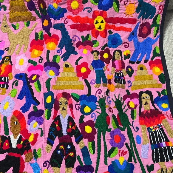 Hand embroidered Ethnic Wall Hanging or Tapestry - Picture 7 of 9